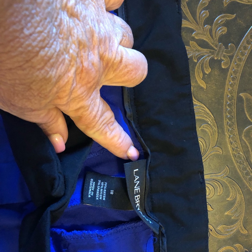 Lane Bryant 18p royal blue black band pants